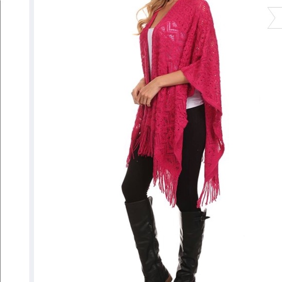 Nema Avenue NWT stunning Pink open lace cardigan - Picture 4 of 8